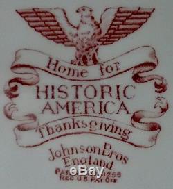 Johnson Brothers Historic America Thanksgiving Turkey Platter 19 5/8 Inch