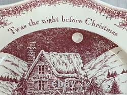 Johnson Brothers Holidays Christmas TWAS THE NIGHT 15 Oval Platter HTF