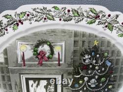 Johnson Brothers Huge Merry Christmas Oval Meat Serving Platter 20 X 16