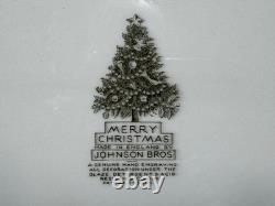 Johnson Brothers Huge Merry Christmas Oval Meat Serving Platter 20 X 16