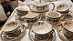 Johnson Brothers Indian Tree Cream Green Key 14 Pc Hostess Serving Tae Set