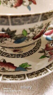 Johnson Brothers Indian Tree Cream Green Key 14 pc Hostess Serving tae set