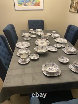 Johnson Brothers Indies Blue Set for 6 38 Pieces Excellent Condition