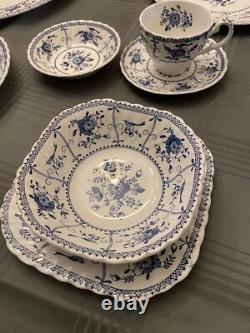 Johnson Brothers Indies Blue Set for 6 38 Pieces Excellent Condition