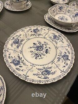 Johnson Brothers Indies Blue Set for 6 38 Pieces Excellent Condition