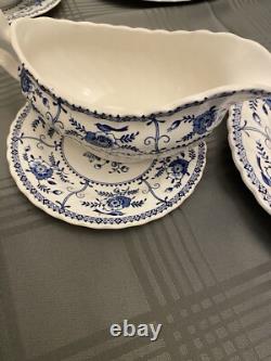 Johnson Brothers Indies Blue Set for 6 38 Pieces Excellent Condition