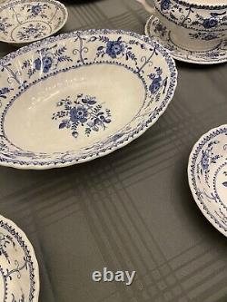 Johnson Brothers Indies Blue Set for 6 38 Pieces Excellent Condition
