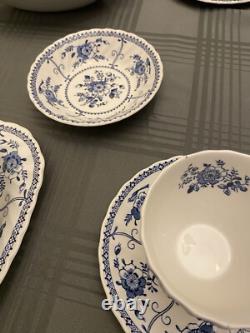 Johnson Brothers Indies Blue Set for 6 38 Pieces Excellent Condition