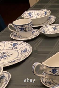 Johnson Brothers Indies Blue Set for 6 38 Pieces Excellent Condition