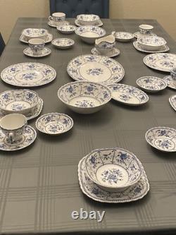 Johnson Brothers Indies Blue Set for 6 38 Pieces Excellent Condition