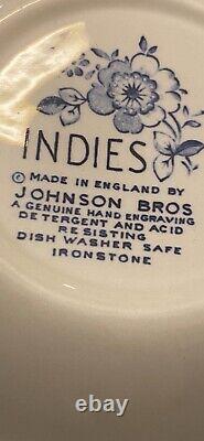 Johnson Brothers Indies Blue Set for 6 38 Pieces Excellent Condition