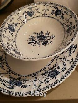 Johnson Brothers Indies Blue Vintage Ironstone Excellent Condition