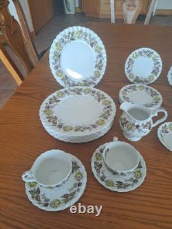 Johnson Brothers Ironstone Vintage Fairwood Floral Pattern 33 Piece Grouping