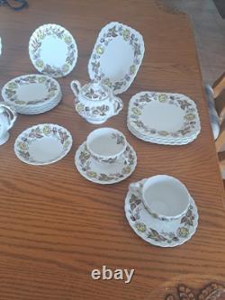 Johnson Brothers Ironstone Vintage Fairwood Floral Pattern 33 Piece Grouping