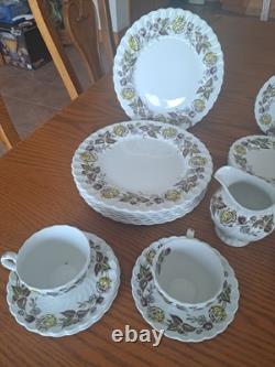 Johnson Brothers Ironstone Vintage Fairwood Floral Pattern 33 Piece Grouping