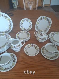 Johnson Brothers Ironstone Vintage Fairwood Floral Pattern 33 Piece Grouping