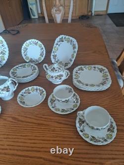 Johnson Brothers Ironstone Vintage Fairwood Floral Pattern 33 Piece Grouping