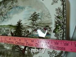 Johnson Brothers LARGE Turkey Platter 20 X 16 FRIENDLY VILLAGE genuine engraving