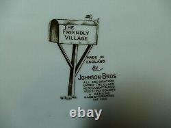 Johnson Brothers LARGE Turkey Platter 20 X 16 FRIENDLY VILLAGE genuine engraving