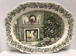 Johnson Brothers MERRY CHRISTMAS 20 1/8 Oval Serving Platter 280587
