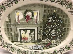 Johnson Brothers MERRY CHRISTMAS 20 1/8 Oval Serving Platter 280587