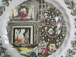 Johnson Brothers MERRY CHRISTMAS Large Round Holiday Serving Platter GORGEOUS