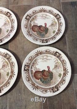 Johnson Brothers Made In England Barnyard King Turkey Dinner Plates Set of 6