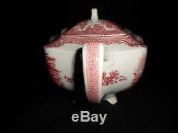 Johnson Brothers Made in England Old Britain Castles Pink Tea Pot Unused w2s8