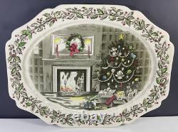 Johnson Brothers Merry Christmas 20 Platter A Genuine Hand Engraving