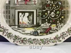 Johnson Brothers Merry Christmas 20 Platter A Genuine Hand Engraving