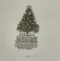 Johnson Brothers Merry Christmas 20 Platter A Genuine Hand Engraving