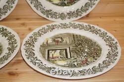 Johnson Brothers Merry Christmas (4) Dinner Plates, 10 1/2 (Lot A) (G80)