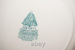 Johnson Brothers Merry Christmas (4) Dinner Plates, 10 1/2 (Lot A) (G80)