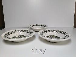 Johnson Brothers Merry Christmas Fruit/Dessert Bowls Vtg Lot of 3 Rare Dinner