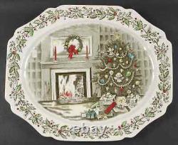 Johnson Brothers Merry Christmas Oval Serving Platter 280586