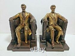 Johnson Brothers Mfg. Co. DC French, Abraham Lincoln Memorial Bookends J. B. 2440