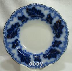 Johnson Brothers NORMANDY Beautiful Flow Blue 4 Large Rim Soup Bowls GC