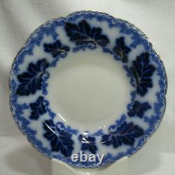 Johnson Brothers NORMANDY Beautiful Flow Blue 4 Large Rim Soup Bowls GC