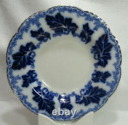 Johnson Brothers NORMANDY Beautiful Flow Blue 4 Large Rim Soup Bowls GC