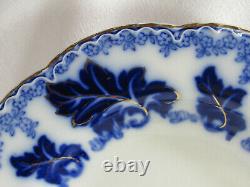 Johnson Brothers NORMANDY Beautiful Flow Blue 4 Large Rim Soup Bowls GC