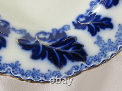 Johnson Brothers NORMANDY Beautiful Flow Blue 4 Large Rim Soup Bowls GC