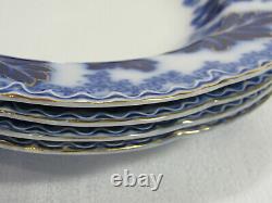 Johnson Brothers NORMANDY Beautiful Flow Blue 4 Large Rim Soup Bowls GC