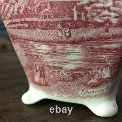 Johnson Brothers OLD BRITAIN CASTLES 8 BLARNEY COFFEE TEA POT PINK RED RARE