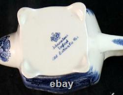 Johnson Brothers OLD BRITAIN CASTLES BLUE Coffee Pot Square GREAT CONDITION
