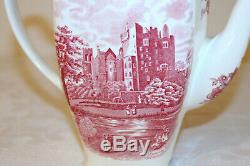 Johnson Brothers OLD BRITAIN CASTLES Blarney England Pink 7 1/2h Coffee Pot