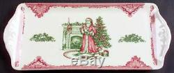 Johnson Brothers OLD BRITAIN CASTLES PINK CHRISTMAS Rectangular Tray 3913662