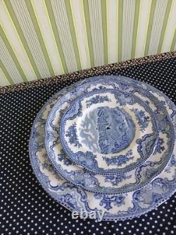 Johnson Brothers Old Britain Castles Blue 4 Piece Tier Server