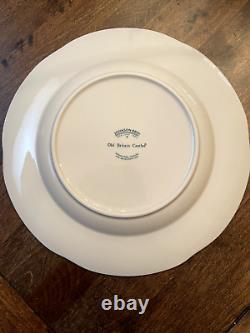 Johnson Brothers Old Britain Castles Christmas Accent Dinner Plate Set of 4 RARE