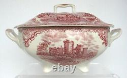 Johnson Brothers Old Britain Castles Large Pink Soup Tureen Made in England