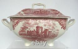 Johnson Brothers Old Britain Castles Large Pink Soup Tureen Made in England